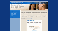 Desktop Screenshot of blackcounselors.com